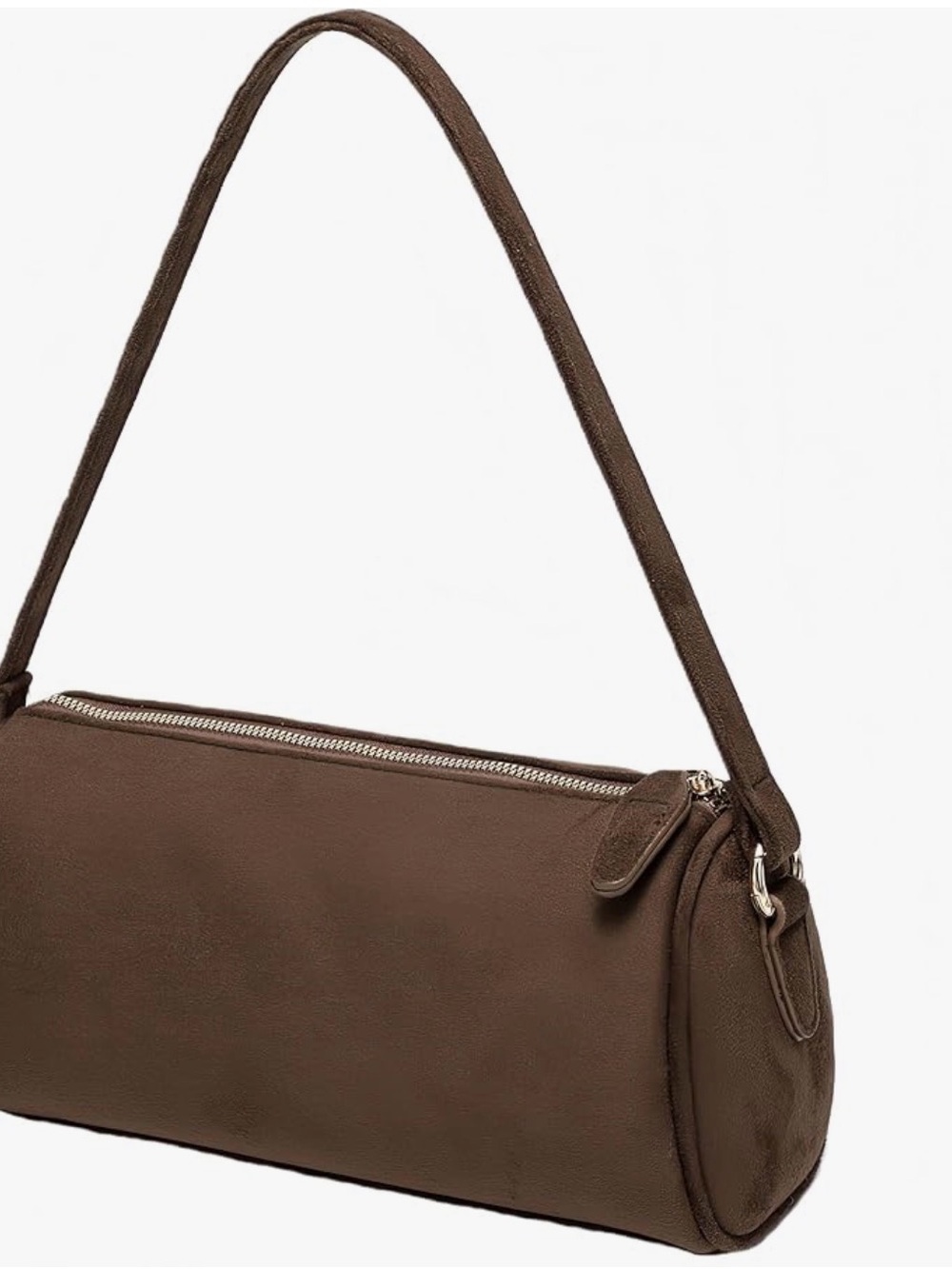 Classic Brown Suede Shoulder Bag
